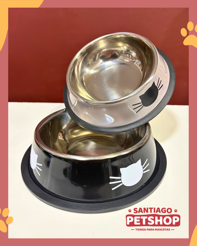 Bowl de acero Cat