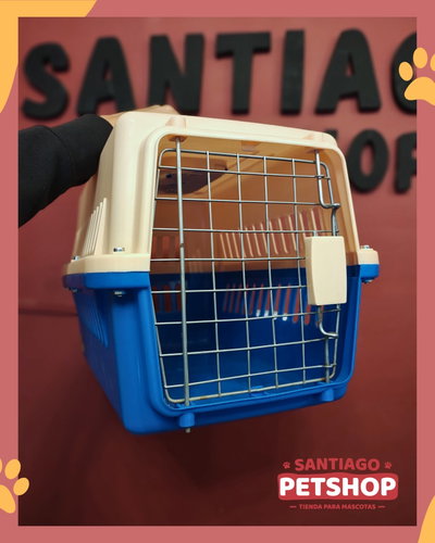 Jaula transportadora puerta metálica 