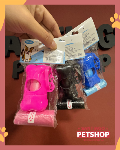 Hueso porta bolsa con 2 repuestos