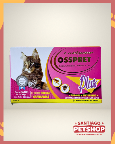 Pipeta OSSPRET Plus Gatos