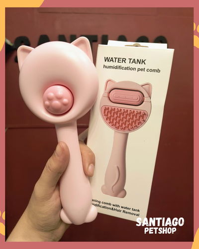 Cepillo con tanque de agua y botón 