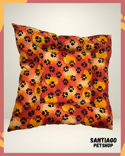 Colchon Huellas Naranja Chico