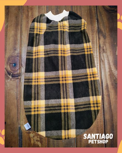 Sweater cuadrille beige