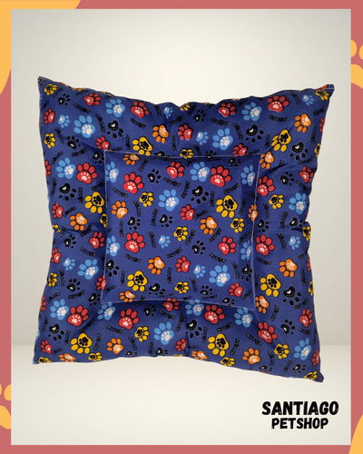 Colchon Huellas Azul Chico