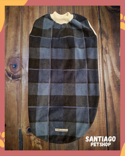 Sweater cuadrille azul 