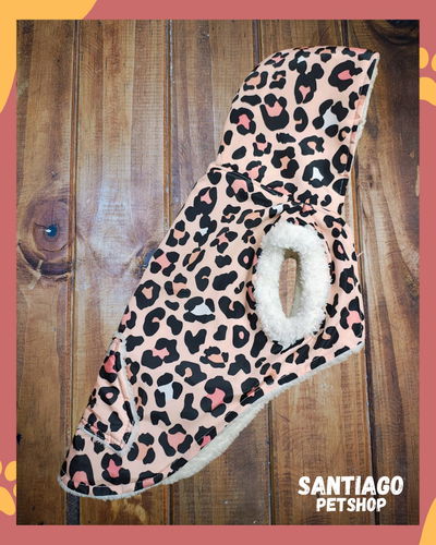 Campera Animal Print Blanco