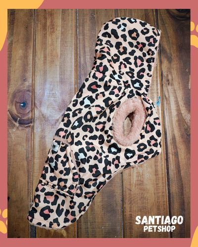 Campera Animal Print Rosa