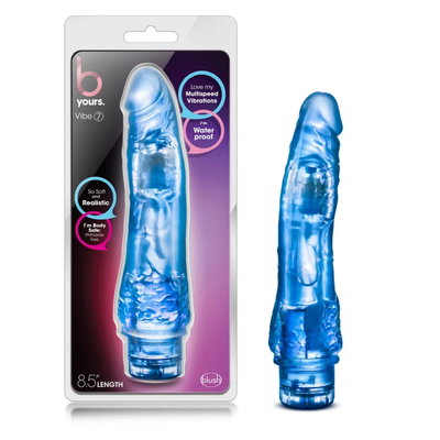 VIBRADOR REALISTICO - B YOURS&nbsp; VIBE 7 BLUE