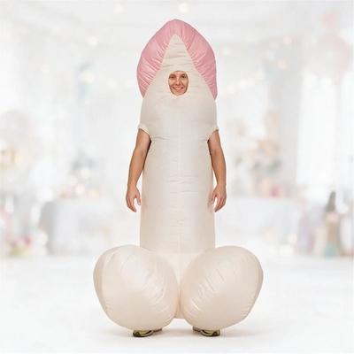 Disfraz De Pene Rosa Inflable Fiestas 150-190Cm