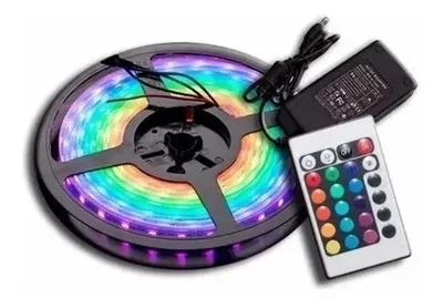 Tira Led Rgb. Con fuente y control