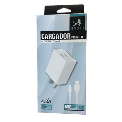 Cargador tipo C Royalcell. 4.8mAh