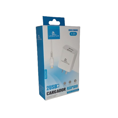 Cargador Lightning (Iphone) Legatus. 4.8 mAh