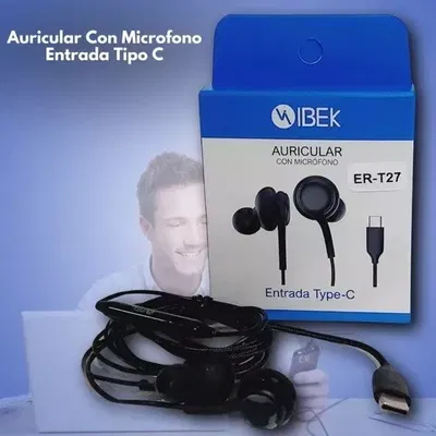 Auriculares con Entrada TipoC. Ibek