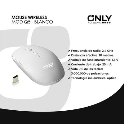 Mouse inalámbrico Only