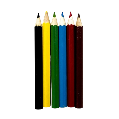 Mini lápices de colores. (Caja x6 unidades)