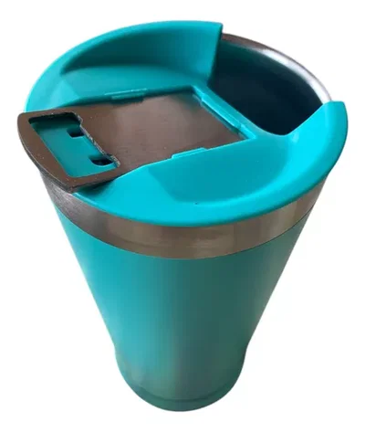 Vaso térmico con parlante bluetooth y destapador 