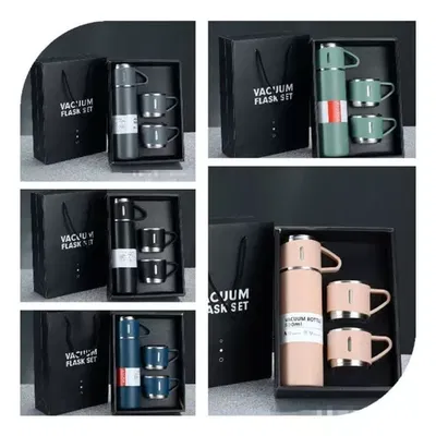 Termo con pico cebador 500ml. Con 3 tazas