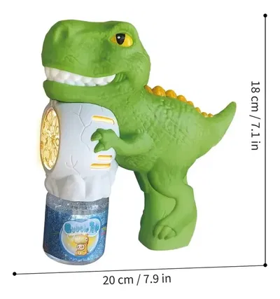 Burbujero pistola dinosaurio