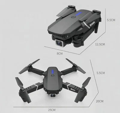 Mini drone plegable E88pro con doble cámara ultra liviano