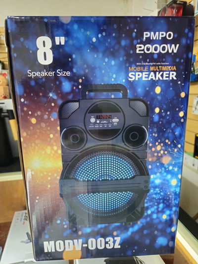 Parlante Bluethooth 8 pulgadas con micrófono incluido