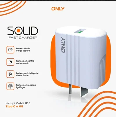 Cargador Only Solid tipo c 2.1 mAh