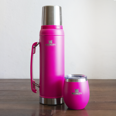 Termo símil Stanley con mate y bombilla 1lts