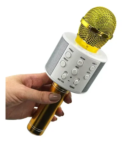 Micrófono karaoke con parlante. Suono