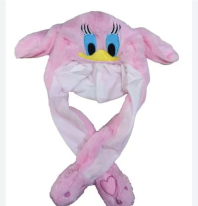 Gorro de peluche levanta orejas con luz