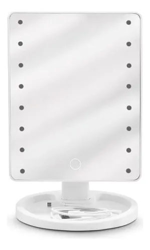 Espejo rectangular con luz led