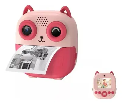 Cámara de fotos infantil con impresión térmica HD