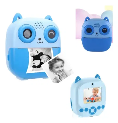 Cámara de fotos infantil con impresión térmica HD