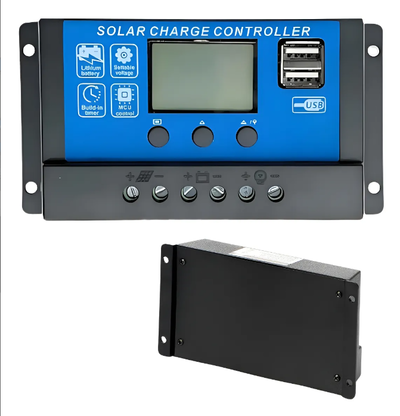 Regulador de Carga Solar - 12/24V - 20 A - PWM