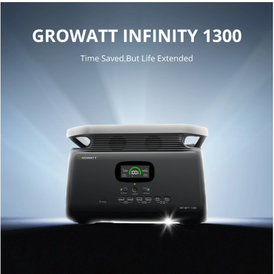 Estación de Carga Portatil Growatt Infinity 1300 Pro  - 1800 watts Reales