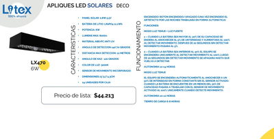 Luminaria Litex Lx470 6W