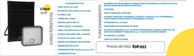 Luminaria Litex Lx910 30W