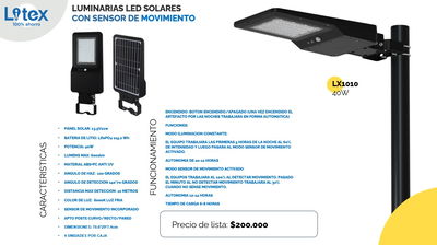Luminaria Litex Lx1010 40W