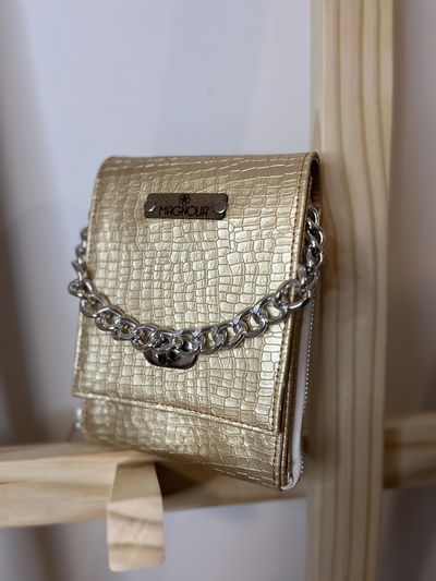 Mini Cartera Nicol Dorada