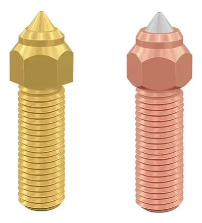 NOZZLE KIT M6×0.4×H23 HARDENED STEEL BRASS H59 X2