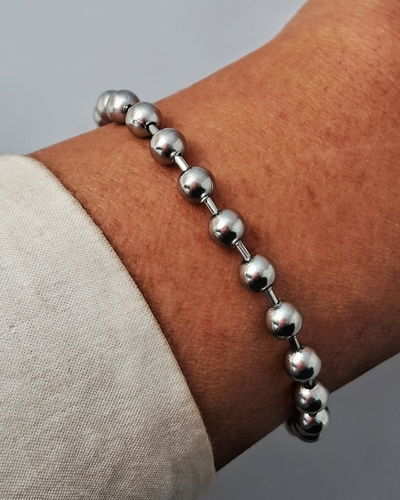 Pulsera Marble 5mm 18cm Ac. Quirúrgico 