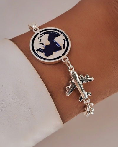 Pulsera Travel 19cm Ac. Blanco 