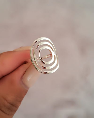 Anillo Circular Ac. Blanco 