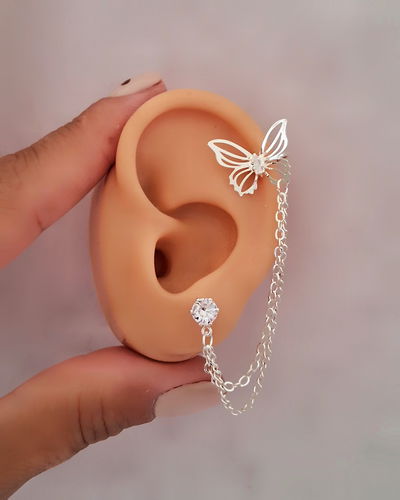 Aro Earcuff Kint Ac. Blanco 