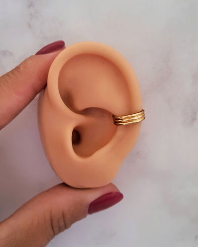 Earcuff Lines Ac. Dorado 
