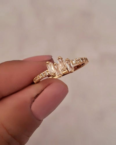 Anillo Bars Ac. Dorado 