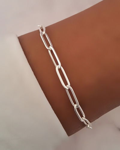 Pulsera Long 18-3cm Ac. Blanco 