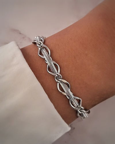 Pulsera Entrelazada 18-3cm Ac. Quirúrgico 