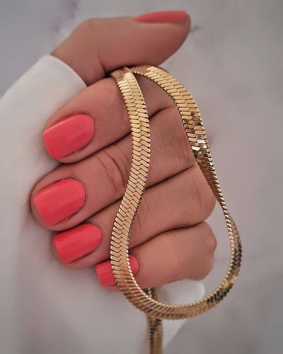 Collar Serpent 5mm 45cm Ac. Dorado 