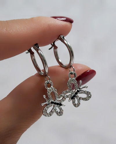 Argollas Vanna 1,5cm Cristal Ac. Quirúrgico 