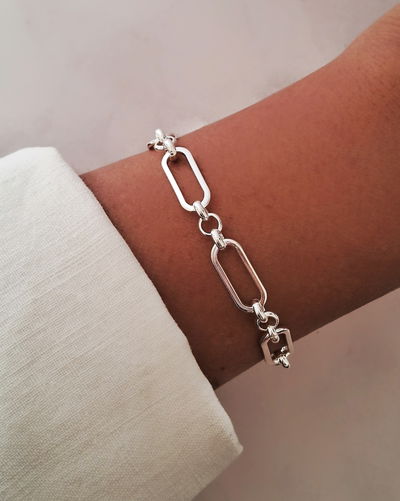 Pulsera Chandler 18-3cm Ac. Blanco 