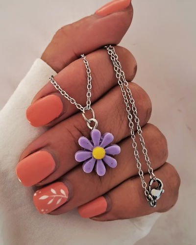 Collar Daisy Violeta 45cm Ac. Quirúrgico